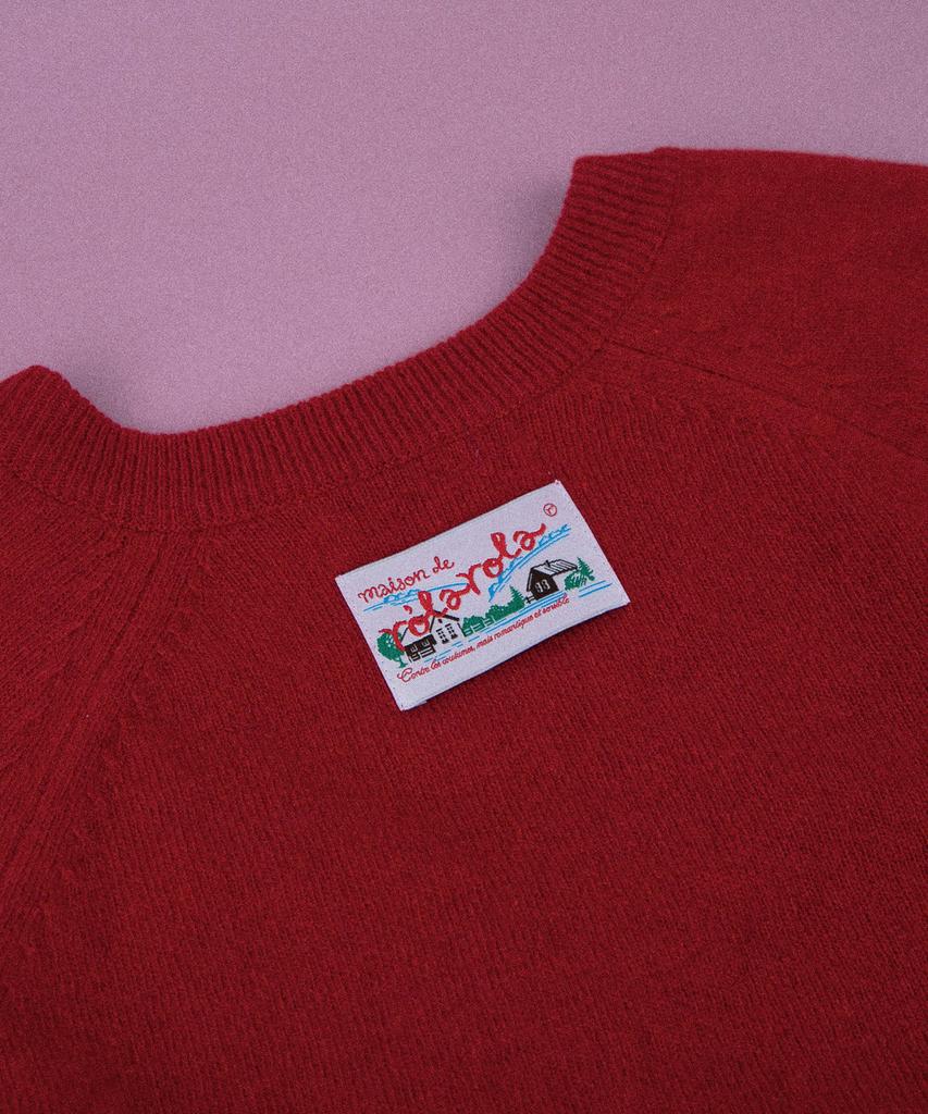 ROLAROLA Rola V Neck Knit Red