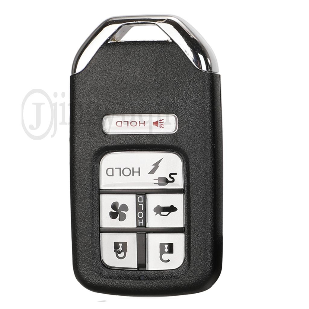 Jingyuqin 2/3/4/6 Buttons Remote Smart Key Shell Fob For Honda City Jazz Xrv Venzel Hrv Key Case Uncut Blade Replacement