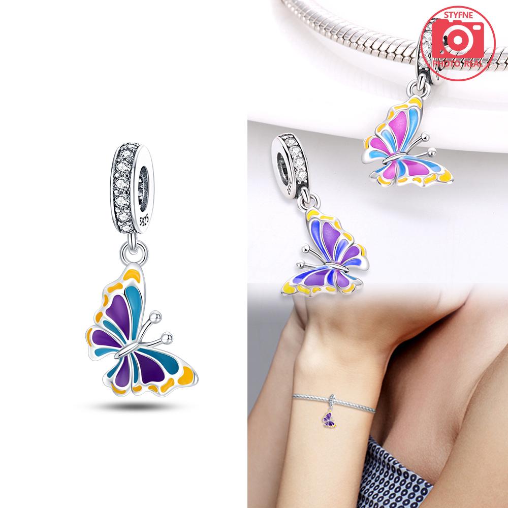 Kupferfarbener Dunkle Nacht Schmetterling Anhänger Passend für Charms Kupferfarben Original Armband Für Schmuckherstellung