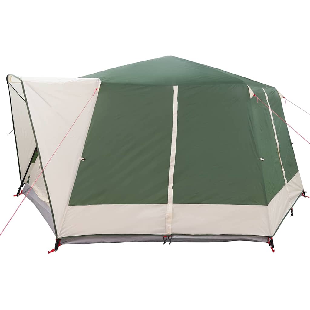 7 Person Family Tent with Roof Green 400 x 350 x 212 cm