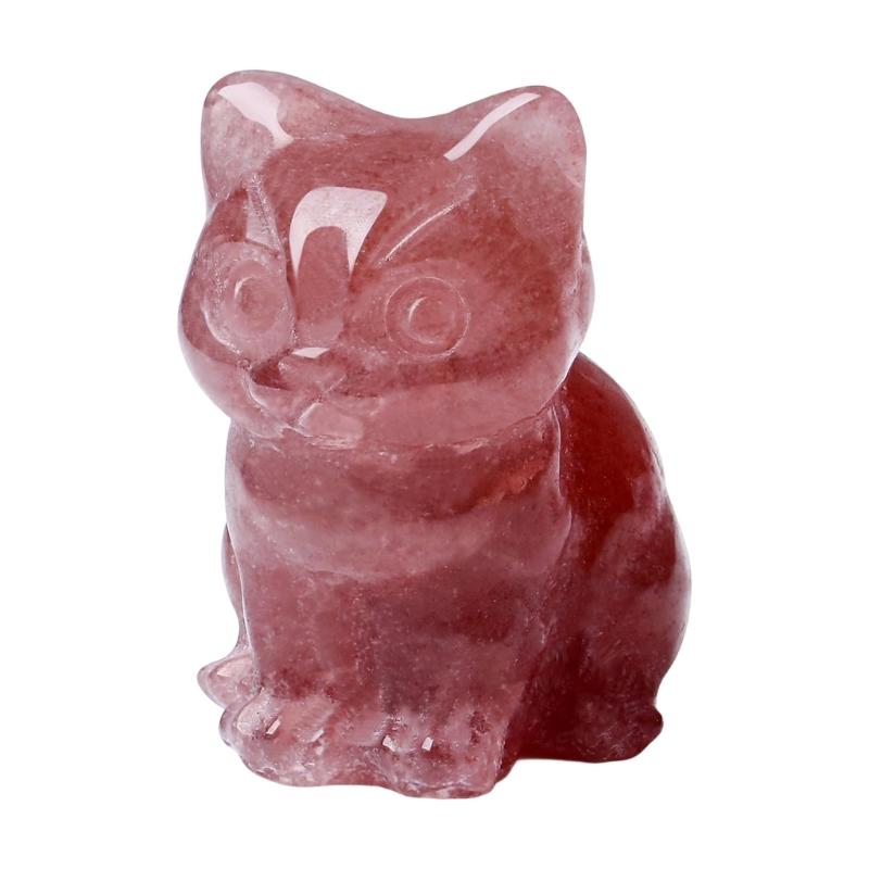 Cats Decors Crystal Cats Figurines Cats Lover Gift Lucky Cats Statue Loss of Cats Sympathy Gift Desktop Decorations