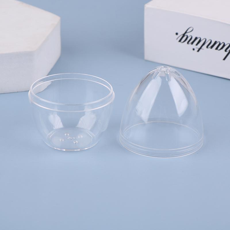 Makeup Powder Puff Empty Egg-Shaped Frame Transparent Puff Make Up Organizer Holder Beauty Cosmetic Sponge Storage Box