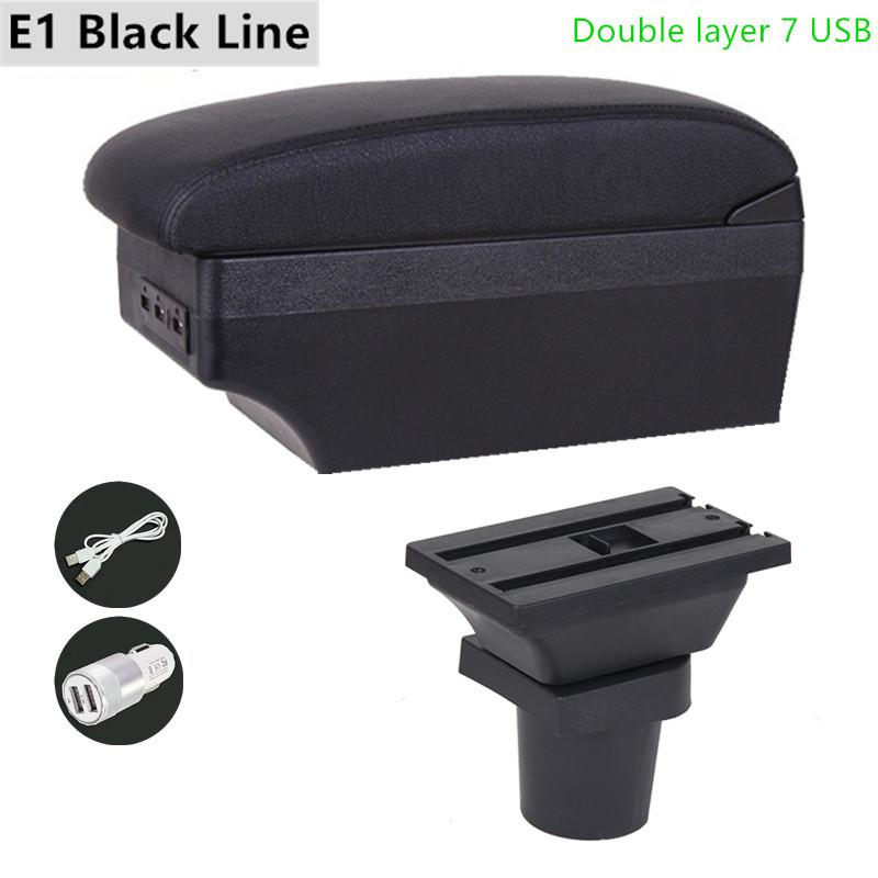 Armrest Arm Rest For Toyota Yaris Vitz Hatchback 1998-2011 Centre Console Storage Box with USB LED 1999 2000 2001 2002 2003 2004