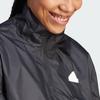 Adidas Elastic Hem Casual Half-Zip Knit Jacket Women Jackets Black IB4153