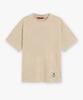 Jikun Soft Mute Patch Pigment Short Sleeve T-Shirt Gee265-102 Beige