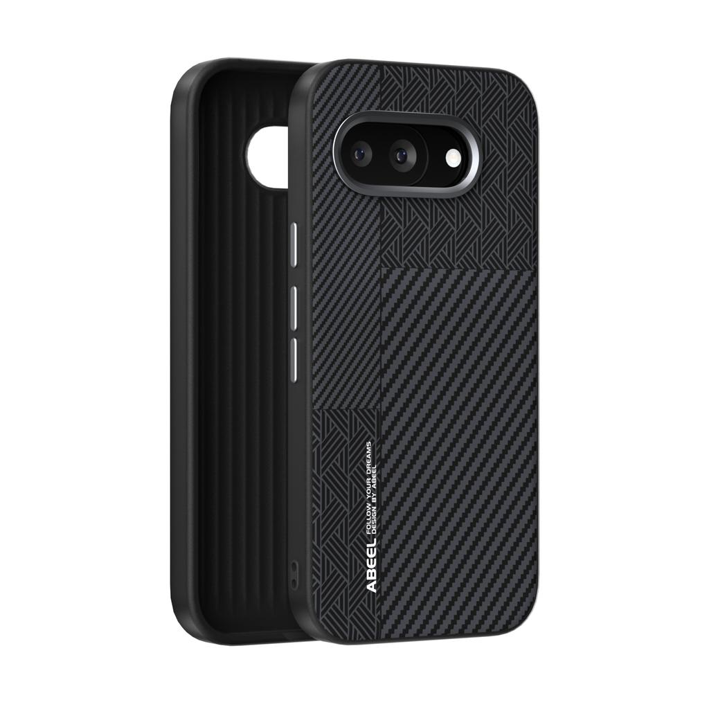 Para Google Pixel 9A Funda Magsafe Delgada Rígida Aleación Lente Magnética Cargador Inalámbrico Fibra de Carbono Funda Cubierta A prueba de Golpes Antideslizante