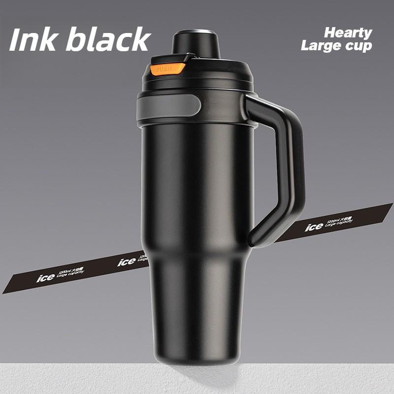 1200ML 316 Stainless Steel Thermos Bottle Insulation Tumbler Large Capacity Portable Tea Separation Thermos Mug