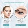makeup mirror with 30x magnification and 1x stand and hand and easy to round Double-sided magnification, mirror, lightweight, compact, carry,