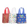 12/30pcs Colorful Birthday Print Bags Non-Woven Fabric Party Gift Bags for Treats and Small Gifts Candy Cake Packaging