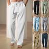 Чоловічі пляжні штани Hawaii Vacation Pants Штани з бавовни та льону Дихаючі штани Вуличний одяг Чоловічі джоггери Чоловічий одяг