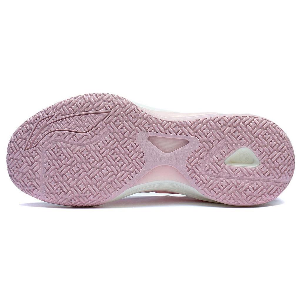 Li Ning Light Speed 1.0 Cushioning Slip Resistant Abrasion Resistant Low top Basketball Shoes Men's Pink ABAS041-2