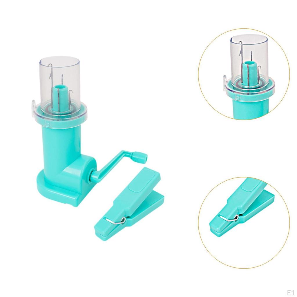 Compact Manual Knitting Machine, Hand Operated Cord Weaver for Home Use