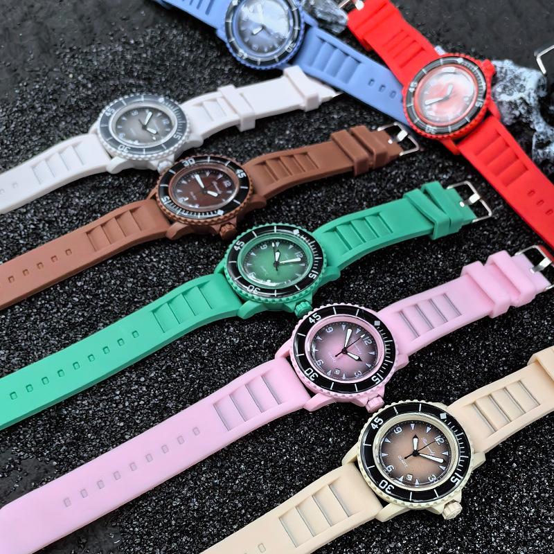 JYL Couple Watch Rolex Style Student Silicone Strap