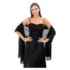 Atmungsaktiver Chiffon-Schal für Damen Damen-Schals und -Tücher Abendkleid, Uni-Schal, Weicher Schal Formelle Anlässe Eleganter Brautschal,