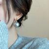 Large Pearl Stud Earrings Women 16mm/18mm Iridescent Mother-of-Pearl Geometric Design 14K Gold Post 2026 Fashion