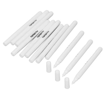 12 Stück Acrylfarbmarker 0,7 mm Weiß Wasserdicht Langlebig Sicher Starke Deckkraft Acrylfarbe