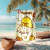 Personalized Customized Proof Beach Towel with San-X Rilakkuma Pattern - Soft, Absorbent,quick-drying,perfect Swimming,camping&bathing
