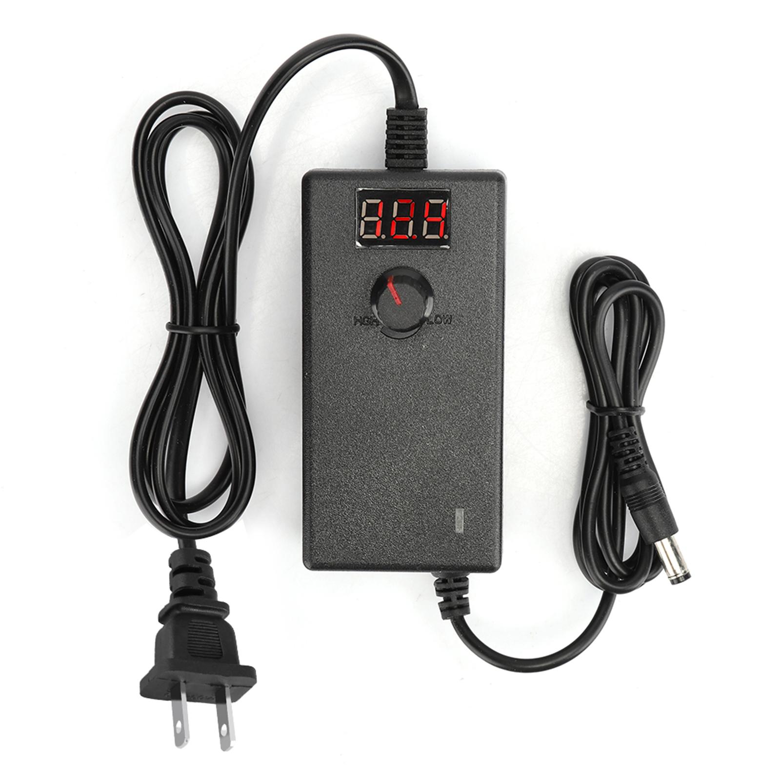 

Adjustable 3-12V 3A Speed Control Voltage Regulated Power Supply Adapter Charger with Display Screen