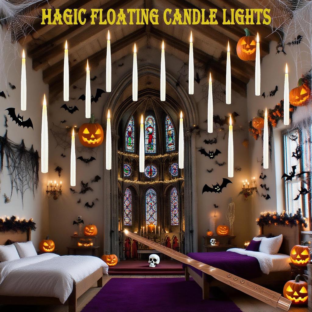 Cross H-Li PO Special Hanging LED Flame Magic Wand Candle for Halloween Indoor Atmosphere