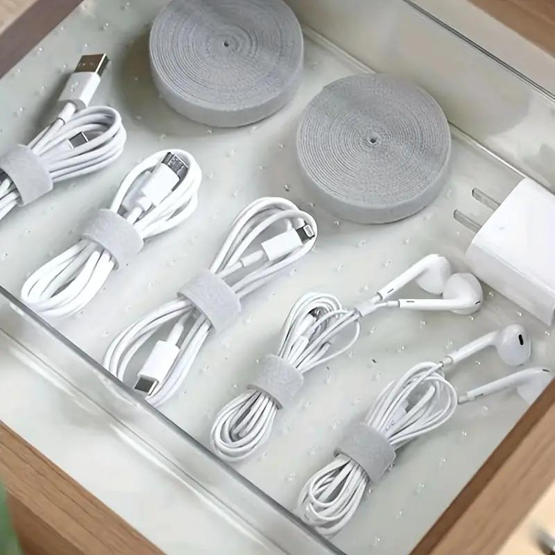 Reusable Fastening Tape Cable Ties Data Cable Storage AndSorting Hook and Loop Fasteners To Tidy Up Your Belongings Organiser