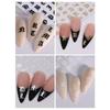 1pcs English Letter Nail Art Stickers, 3D Nail Decals DIY Nail Art Decorations, Nail Art Supplies