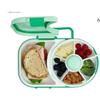 Kids Bento Box Rotating Lunch Boxes Children Rotating Snack Container Kid Snack Spinner Portable Spinning Fruit Plate Snack Box