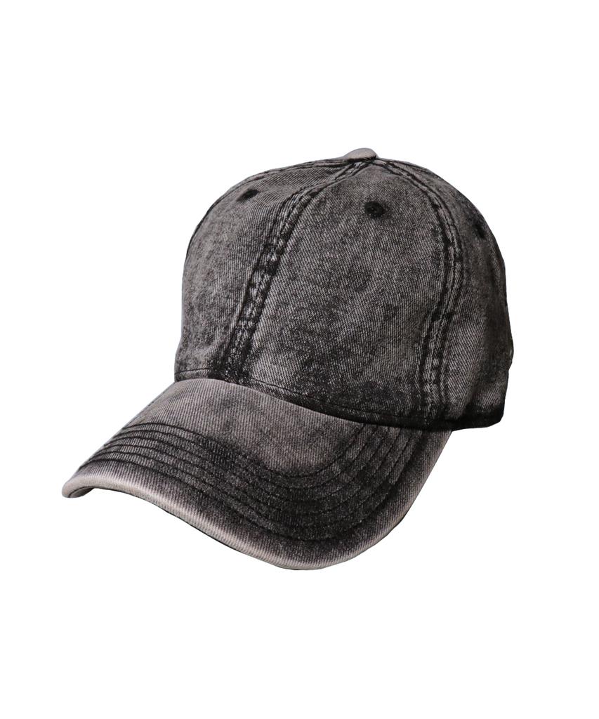 Seullipiseullib Vintage Washing Black Denim Ball Cap
