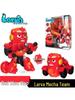 Laughing Larva Toys: Mecha Team Transforming Car-Robot Set for Boys