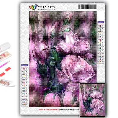5D DIY Diamond Painting Cross Stitch Flowers Diamond Embroidery Mosaic Wall Art Home Decoration