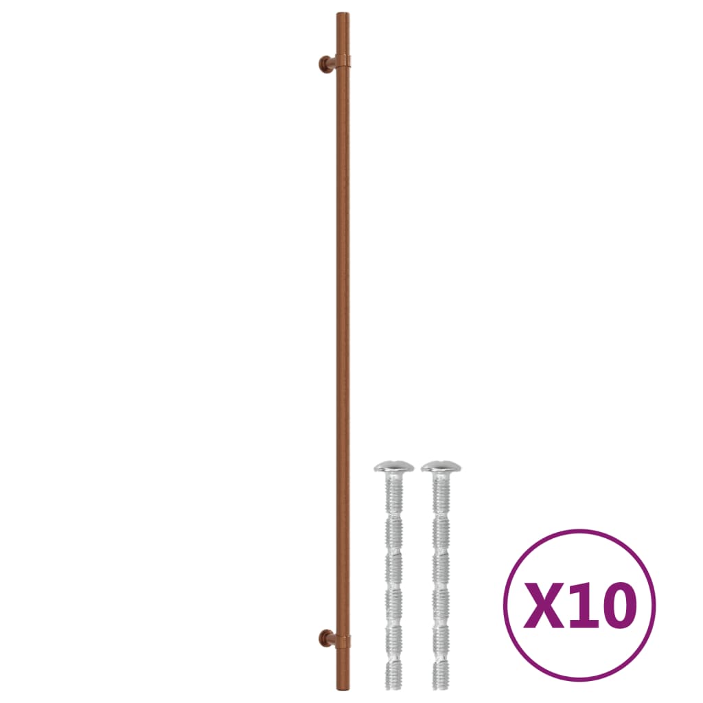 Furniture Handles 10 Pcs Bronze 480 Mm Stainless Steel
