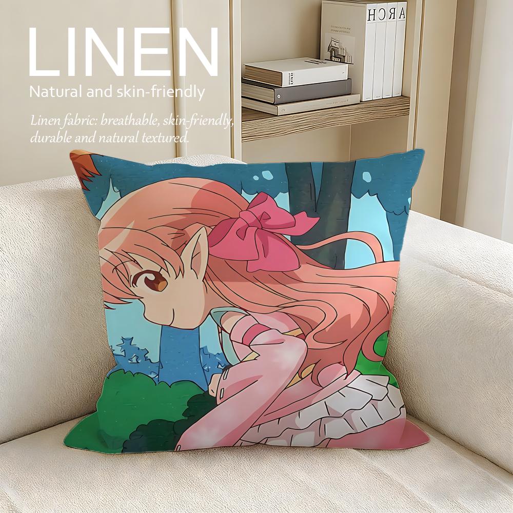 Wotakoi Love Is Hard for Otaku Cushion Cover Pillowcase Set Pcs x x Breathable Washable Sofa Cushion Cover