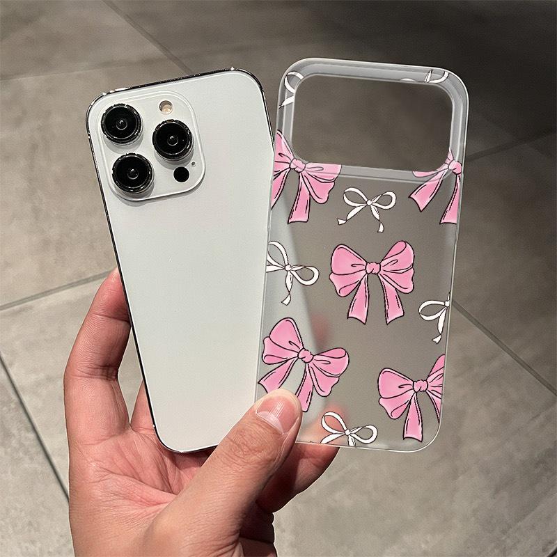 iPhone 17 Pro Max Bowknot Case: Compatible with 17 Pro, 17 Air, and Simple 16 Pro Models
