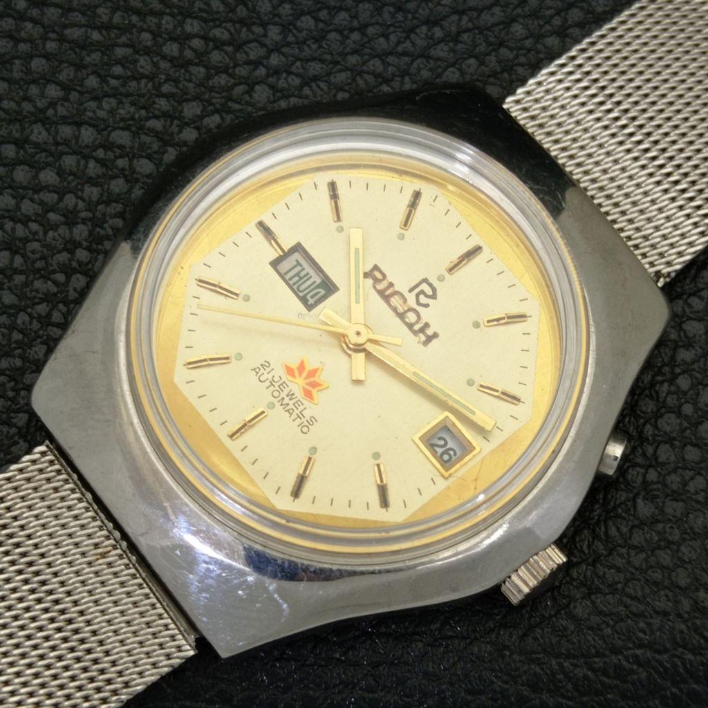 VINTAGE RICOH R31 AUTOMATIC JAPAN MENS ORIGINAL DIAL WATCH a701962-5 R207-a701962