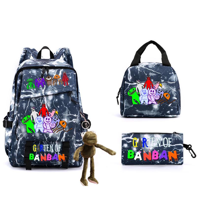 Game Student Schoolbag Single Shoulder Pencil Bag Three-piece Set Double Shoulder Back