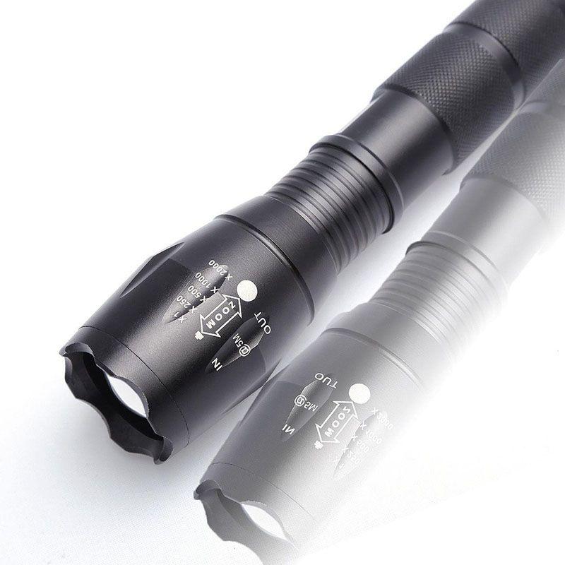 Flashlight 1000lumens Xml T6 Zoomable Tactical Military Led 18650 Torch Lamp