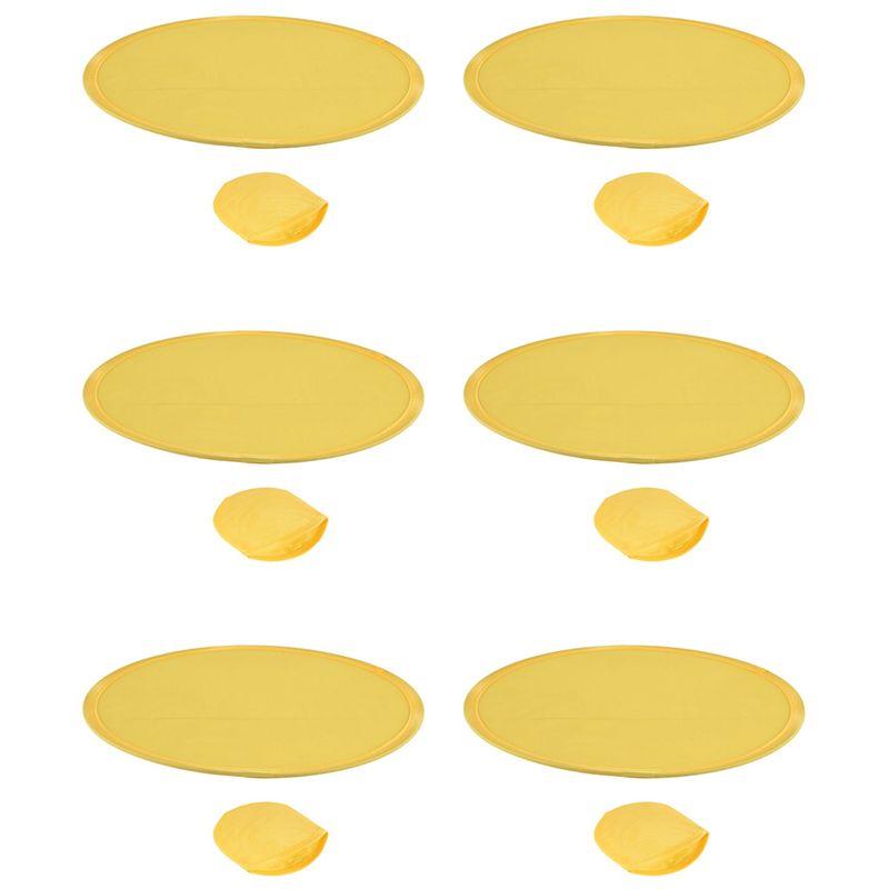 

ABUL-6X Foldable Round Fan-Yellow жовтий