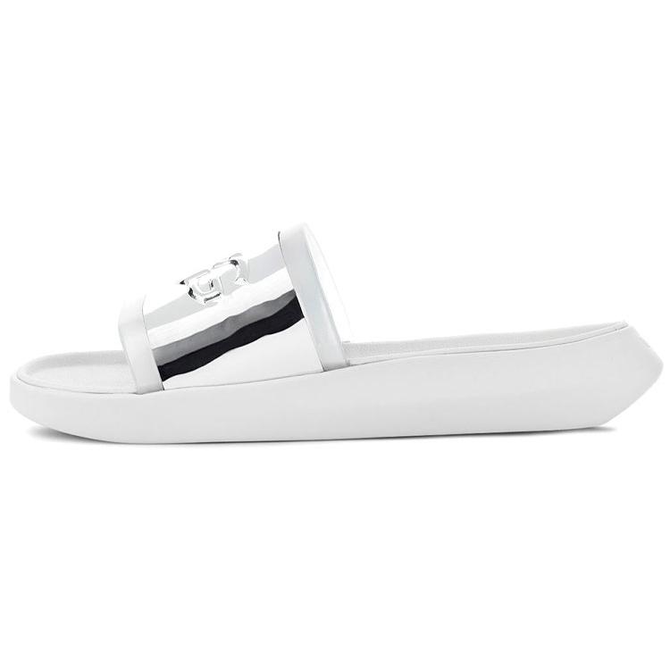 UGG Hilama Slide Shoe White Silver Women s 1109592-WHT 36