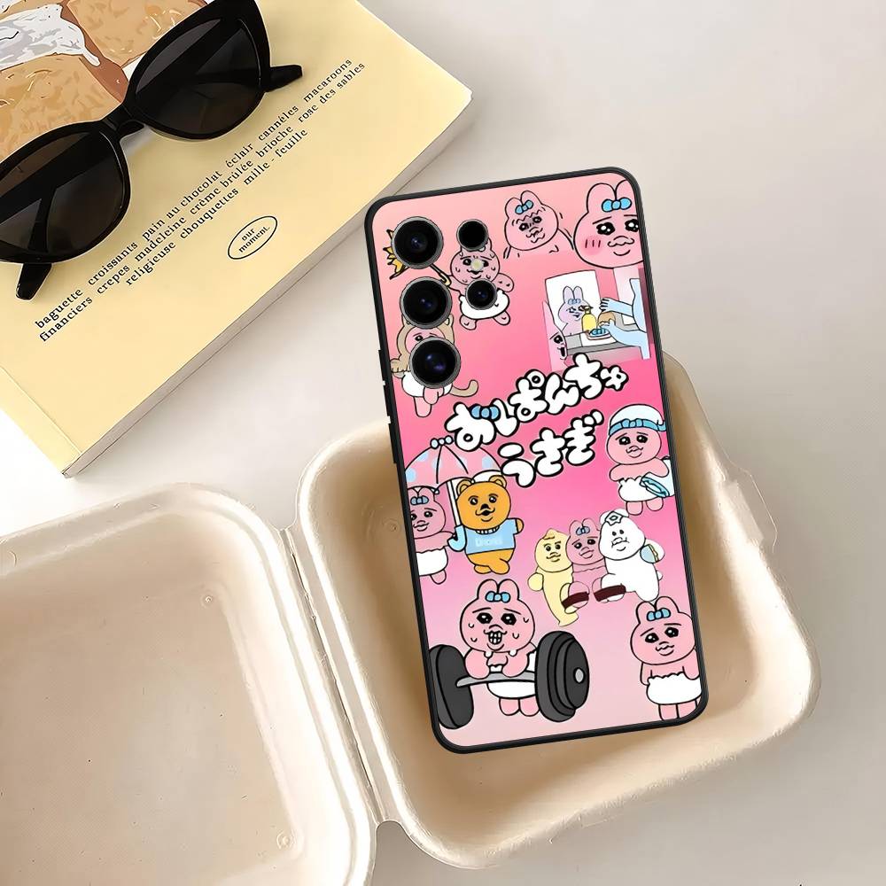 C-Cartoon S-SpongeBobs-es Prank Case For Samsung Galaxy Case S25 S23 S22 S21 S30 S20 S10 Ultra Plus FE TPU Soft Cover