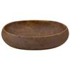 VidaXL Countertop Basin, Bathroom Sink with Drain Hole, Washbasin with Patterns Toilet Bathroom, Brown Oval 155084