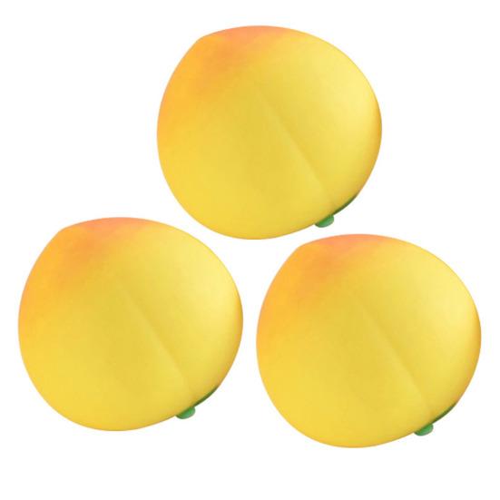 1/2/3Pcs Fake Juicy Peach Squeeze Toy Slow Rising Stress Relief Simulated Fruit Stress Ball Sensory Fidget Toy