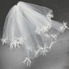 Elegant Puff Veil Bride Tulle HeadVeil Headpiece For Wedding Ceremony Double Layer Veil for Special Event Photography
