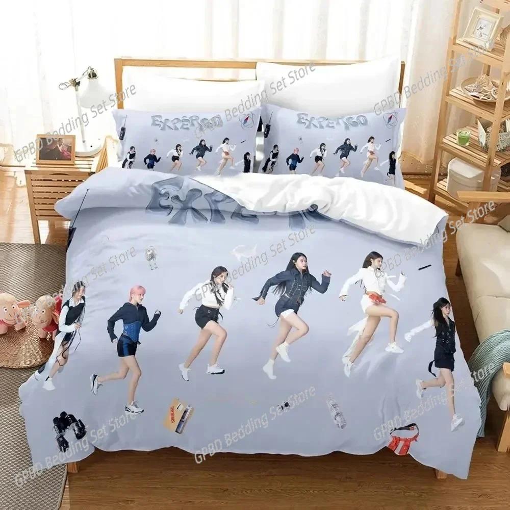 3D Print Kpop Nmixx Comfortable Duvet Quilt Cover Pillowcase Bedding Set Children Bedroom Decoration Home Textile