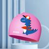 Neue süße Cartoon-Badekappen für Kinder, elastisch, bequem, Bademütze, Übergröße, für Jungen und Mädchen, Silikon-Badekappe, Pool-Zubehör