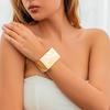 Exaggerated Alloy Open Cuff Bracelet & Bangle For Women Chunky Big Bracelets Gold copper Color Manchette Grunge Jewelry