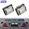 For Mercedes W204 W212 C207 License Plate Lights Set of 2 White Bulbs Car Accessories License Plate Lights