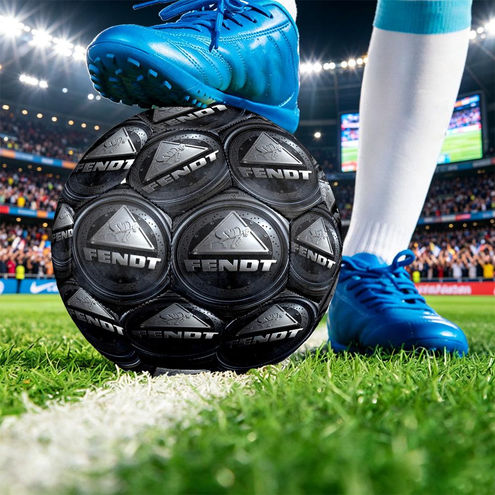 Fendt Print Standard Size 5 Soccer Ball Durable Shock?Absorbing Ball For Training Match Outdoor Play