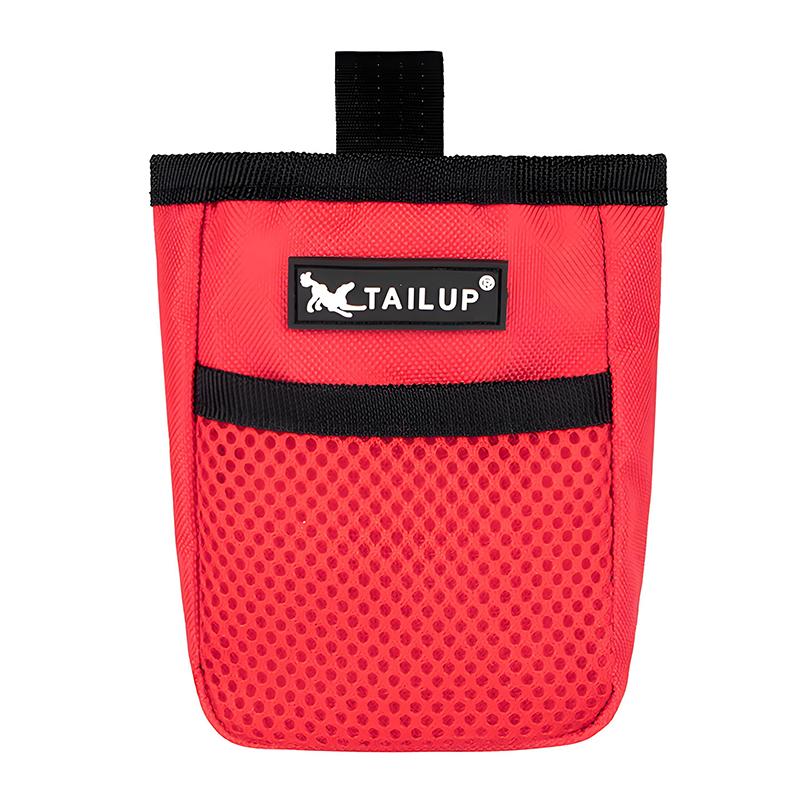 

Сумка для корма для домашних животных, поясная сумка, аксессуары для собак, для дрессировки собак на открытом воздухе, сумка для перекусов, карман для корма для домашних животных красный
