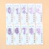 New Creative Suction Card Silver Three-dimensional Birthday Numbers 0-9 Cake Candles Children's Adult Party Decoration Candles