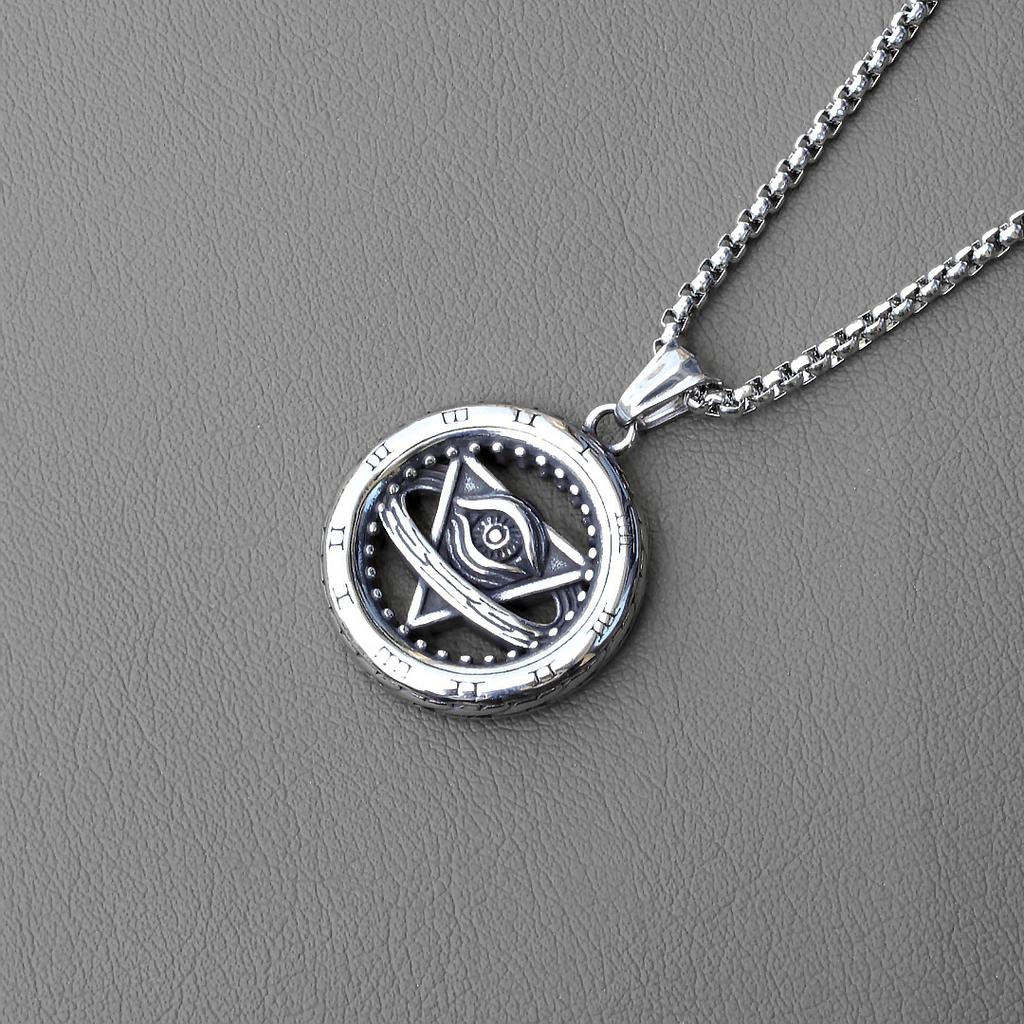 Colier Roată cu Cifre Romane Stil Retro Hip-hop European și American, Un Cadou pentru Prietenul Meu