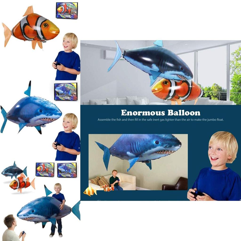 Dálkově ovládaný létající žralok klaun ryba balón helikoptéra pro děti ohromující nápad na dárek